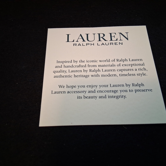 Lauren Ralph Lauren Red Tote Bag with Gold Accents - Picture 16 of 16